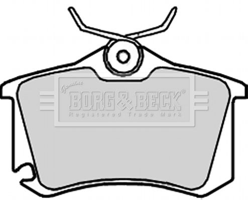 BORG & BECK Комплект тормозных колодок, дисковый тормоз BBP2251